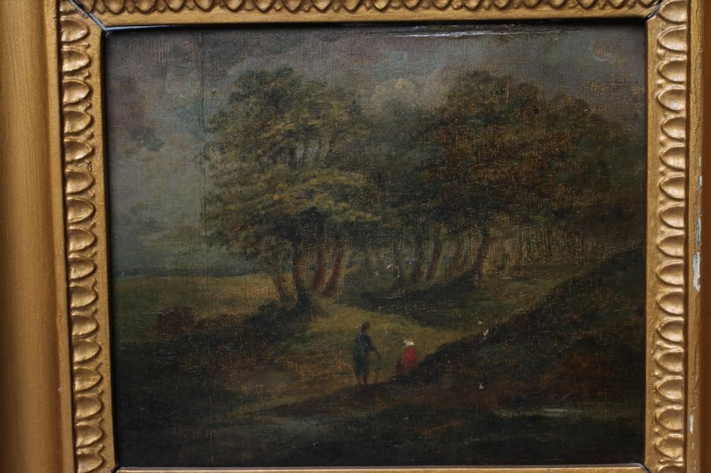 BRITISH SCHOOL (Early 19th Century) Pair of Rural landscapes, bears inscription in pencil Image