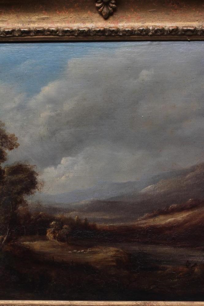 W H PRIOR (1812-1882) Extensive River Landscape, signed lower left and dated 1820, oil on panel, 10 Image