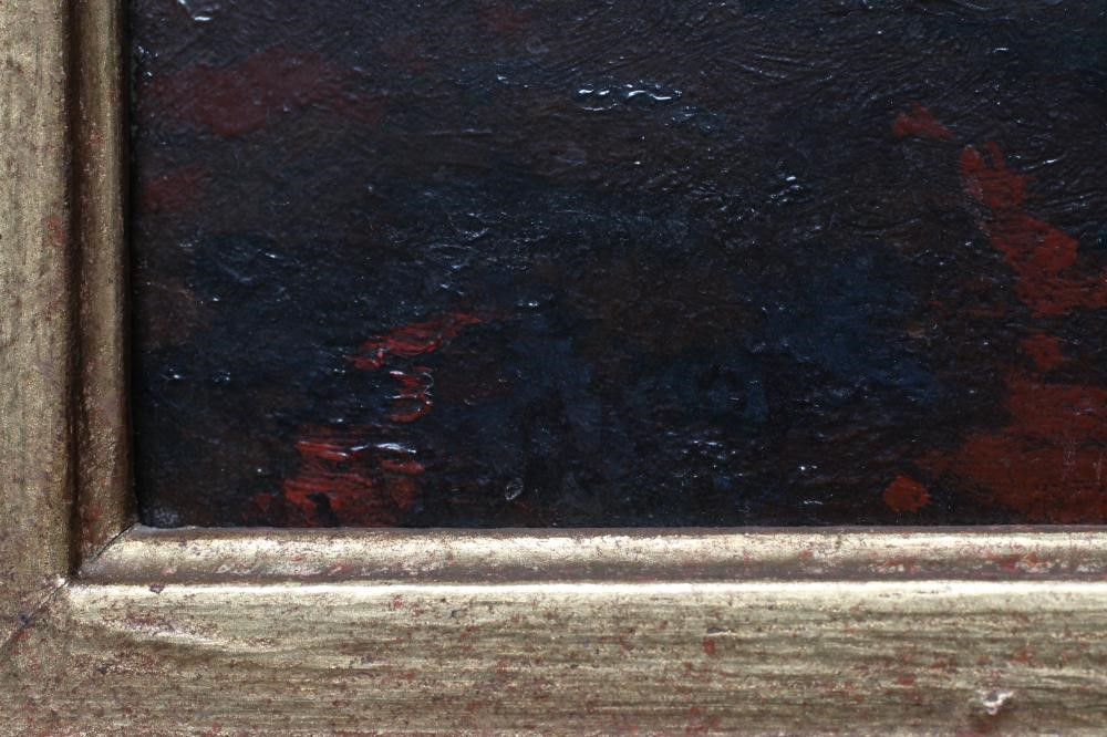 JULES TRAYER (1824-1908) Playtime, signed lower left, oil on panel, 15 1/2" x 12 1/2", 20th century Image