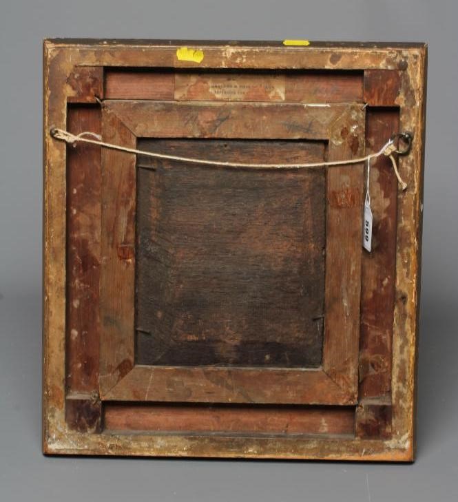 BRITISH SCHOOL (19th Century) Portrait of a Gentleman in 17th century costume, oil on panel, 9" x 7 Image