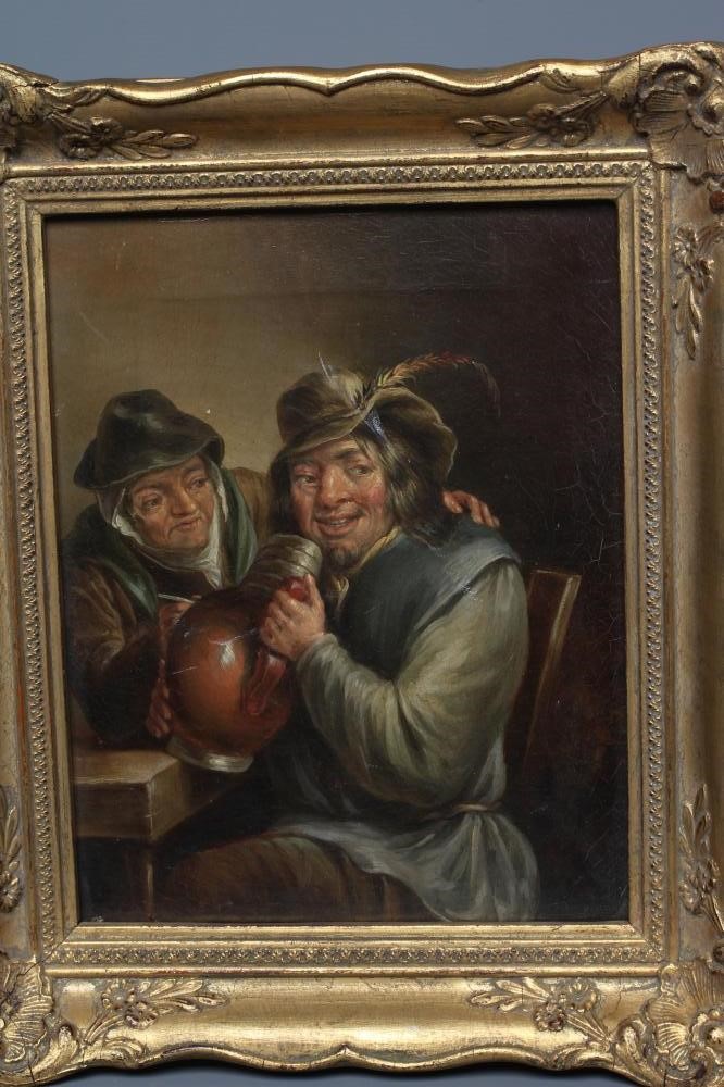 MANNER OF DAVID TENIERS (The Younger) A set of three Tavern Interior Scenes, oil on canvas, each Image