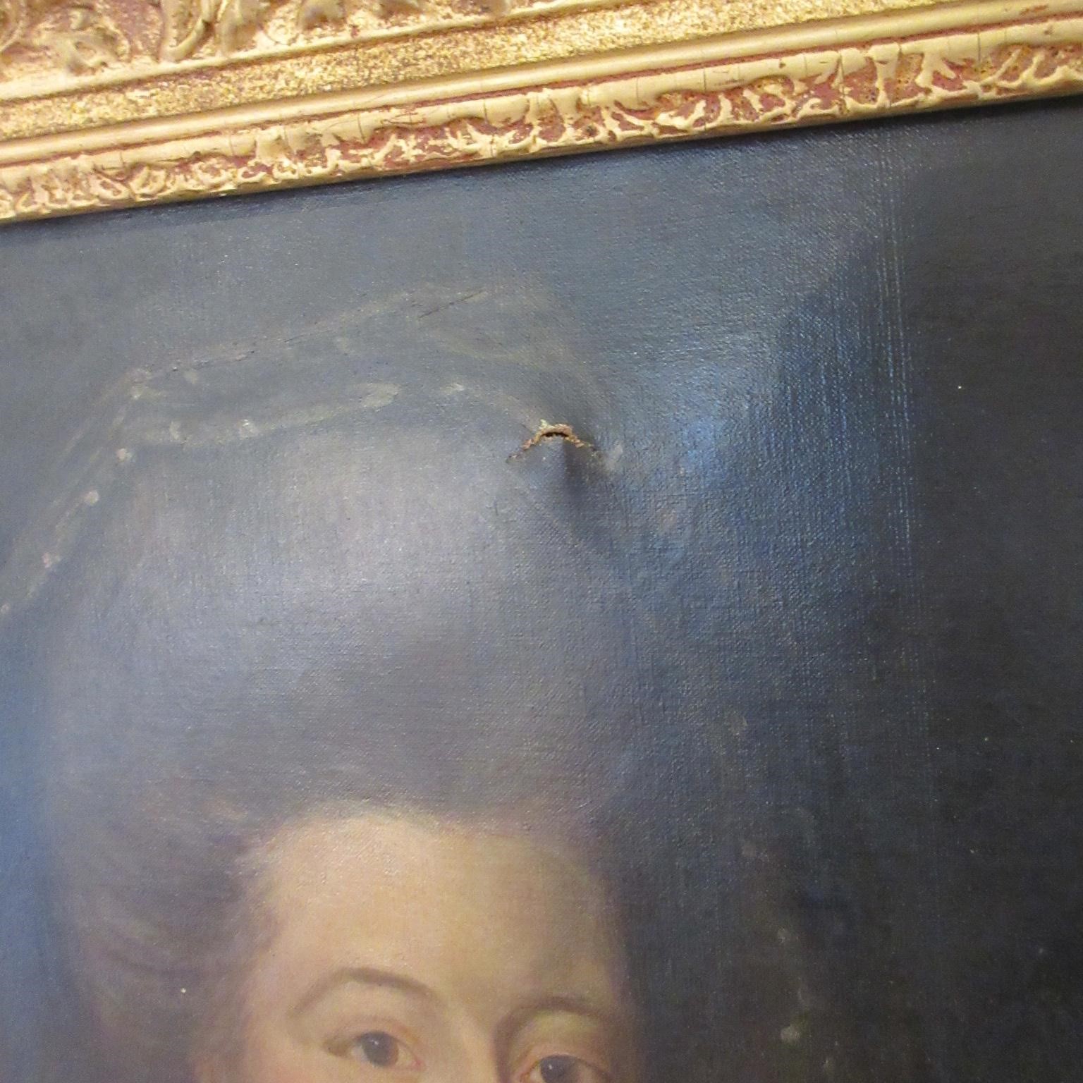 FRENCH SCHOOL (20th Century) Portrait of a lady, half length in late 17th century costume, oil on Image