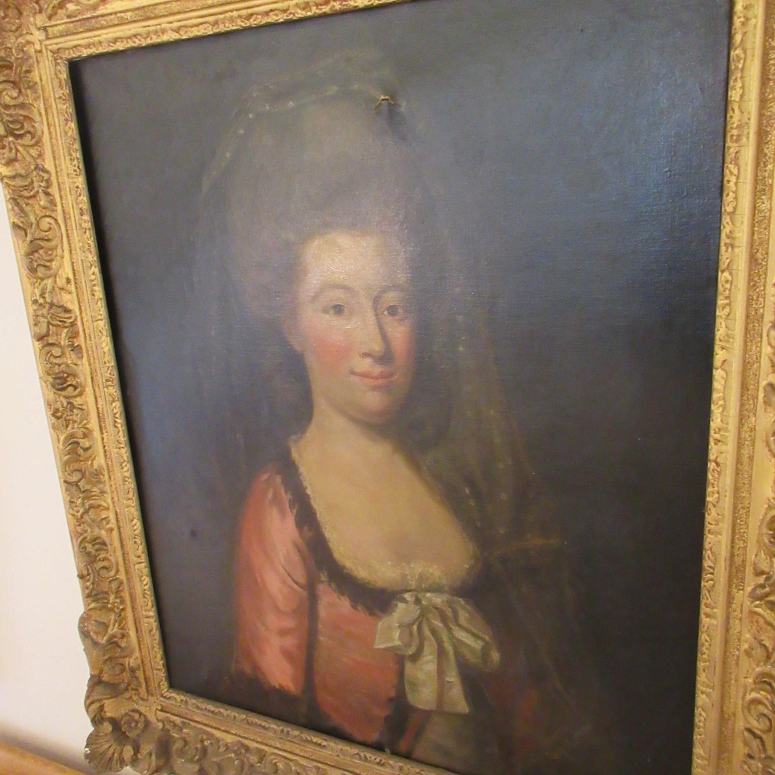 FRENCH SCHOOL (20th Century) Portrait of a lady, half length in late 17th century costume, oil on Image