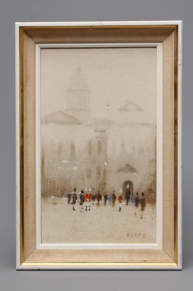 ANTHONY ROBERT KLITZ (1917-2000) Horse Guards, signed lower right, oil on canvas, 20" x 12", mid Image
