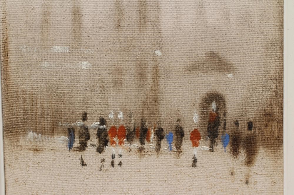 ANTHONY ROBERT KLITZ (1917-2000) Horse Guards, signed lower right, oil on canvas, 20" x 12", mid Image
