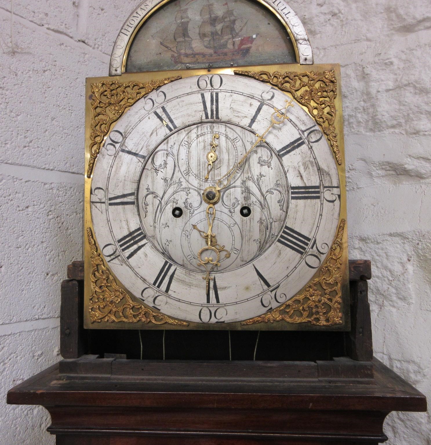 A MAHOGANY LONGCASE BY THOMAS HUSBAND HULL Image