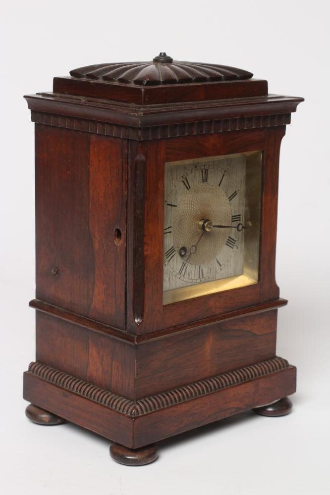 A ROSEWOOD TABLE TIMEPIECE Image