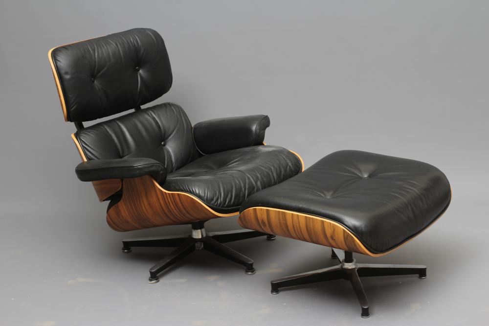 AFTER CHARLES AND RAY EAMES - A LOUNGE CHAIR '670' AND OTTOMAN '671' Image
