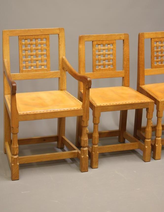 A SET OF SIX ROBERT THOMPSON DINING CHAIRS (4 +2) Image
