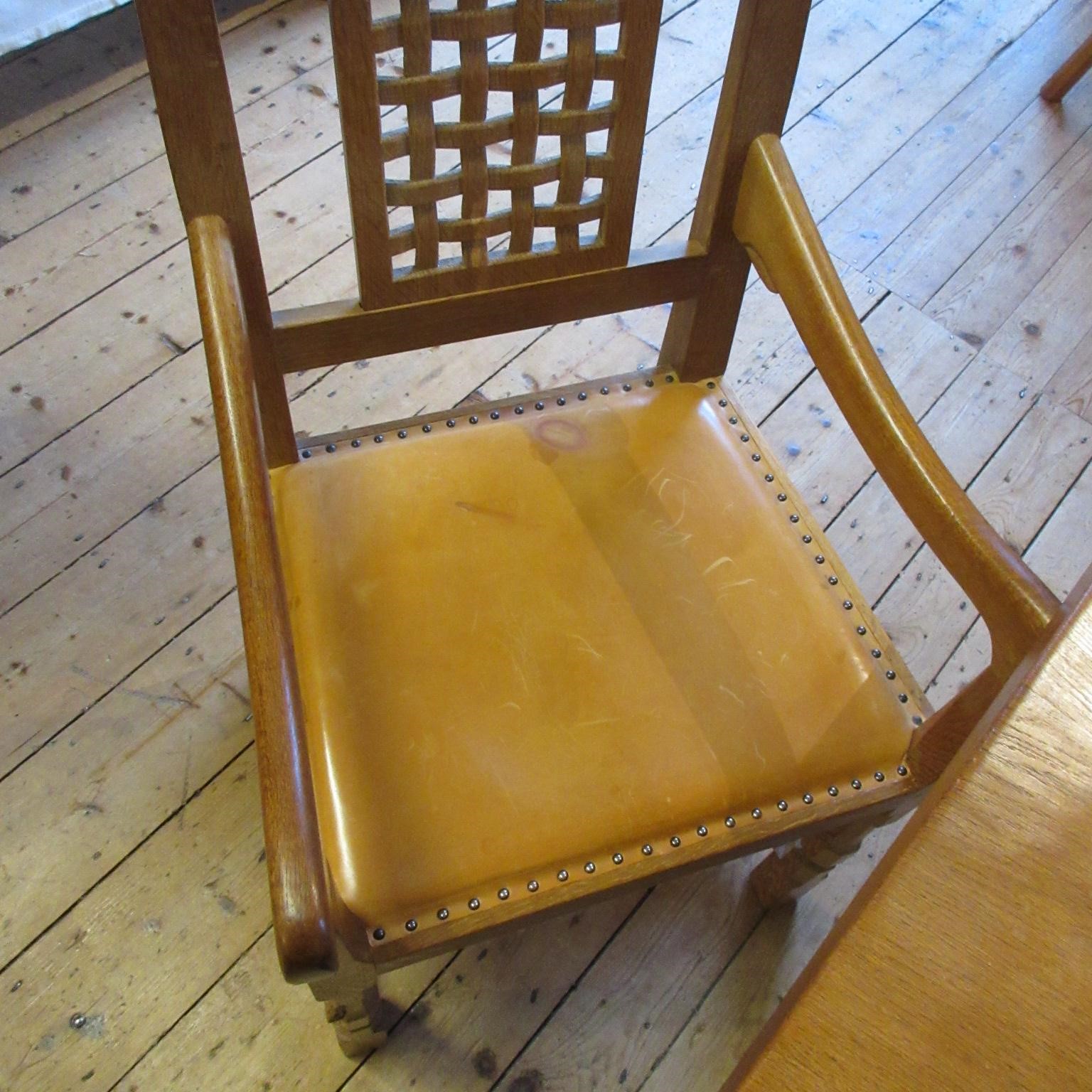 A SET OF SIX ROBERT THOMPSON DINING CHAIRS (4 +2) Image
