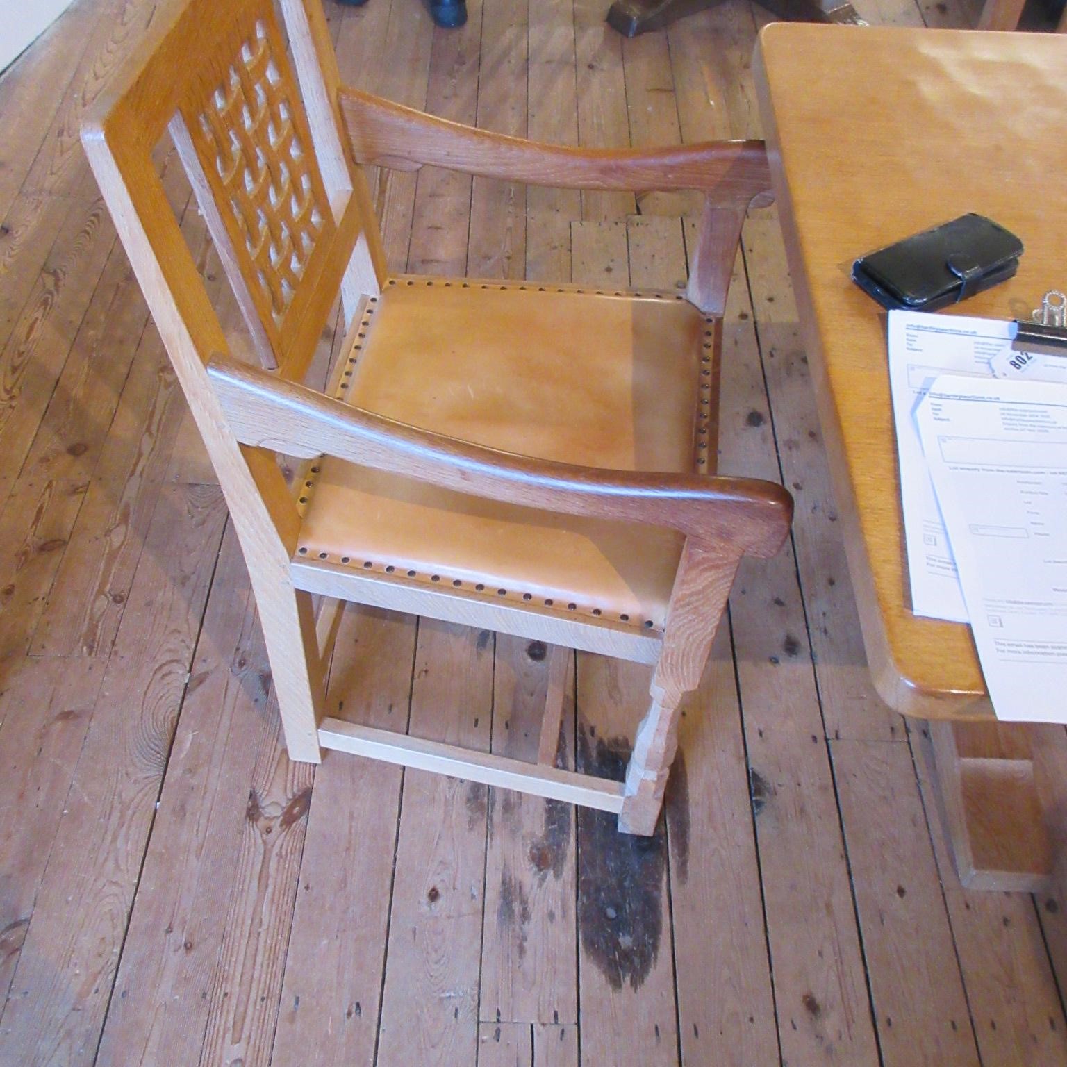 A SET OF SIX ROBERT THOMPSON DINING CHAIRS (4 +2) Image