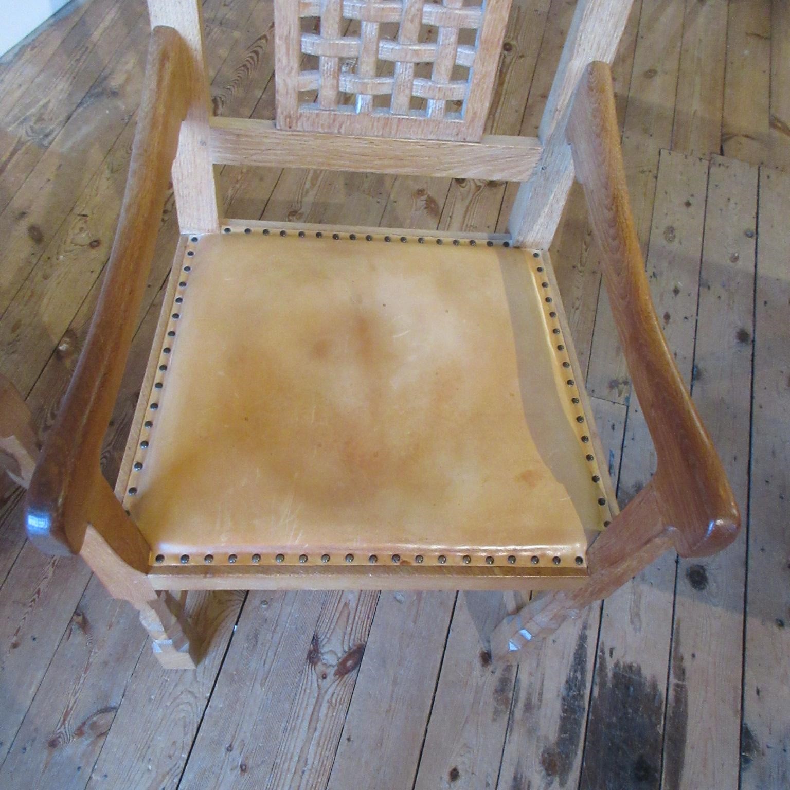 A SET OF SIX ROBERT THOMPSON DINING CHAIRS (4 +2) Image