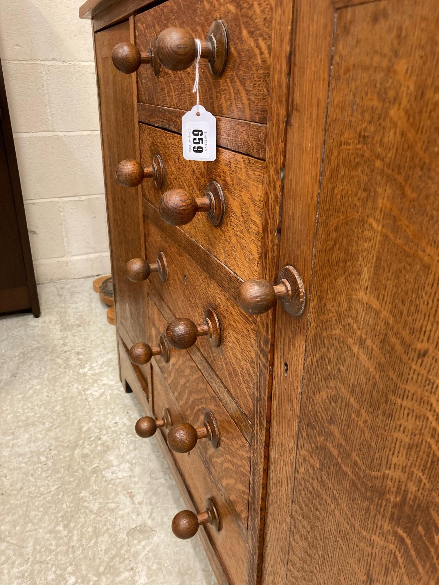 A SMALL HEALS STYLE ARTS AND CRAFTS SIDEBOARD Image