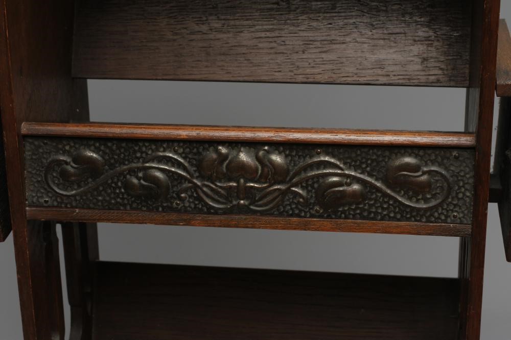 AN ARTS AND CRAFTS OAK BOOKSTAND Image