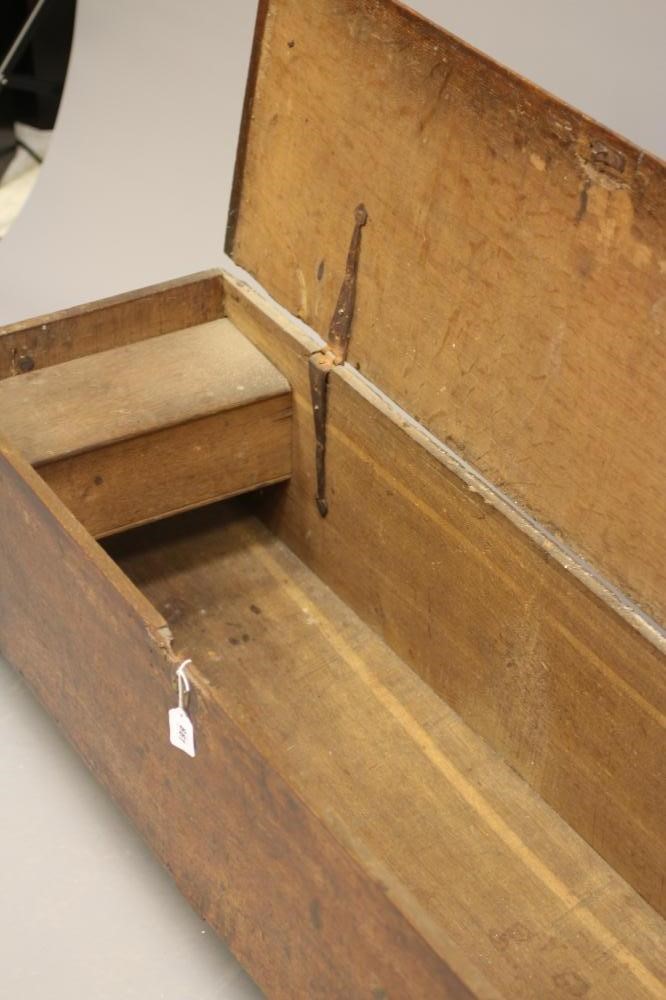 AN OAK BOARDED SIX PLANK CHEST Image