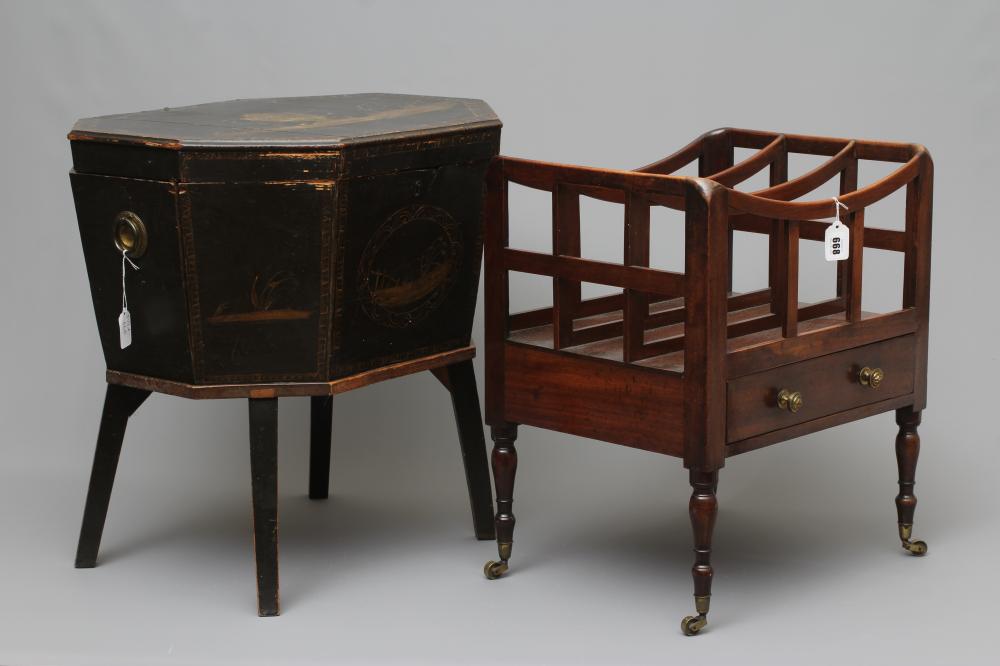 A GEORGIAN MAHOGANY CANTERBURY Image