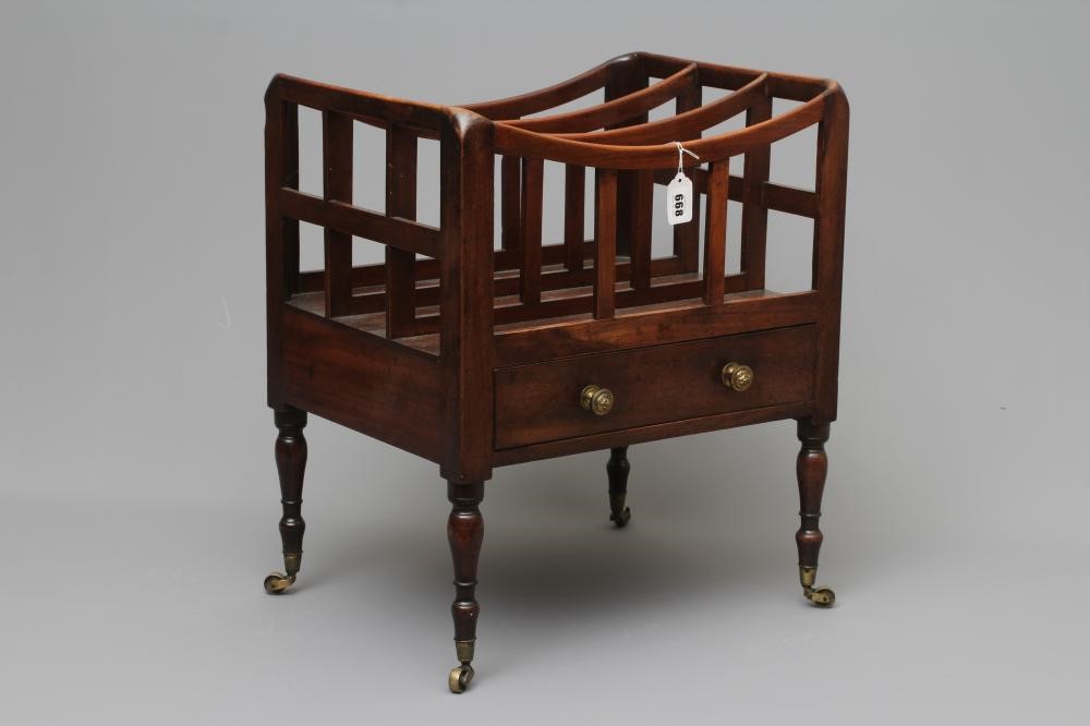 A GEORGIAN MAHOGANY CANTERBURY Image