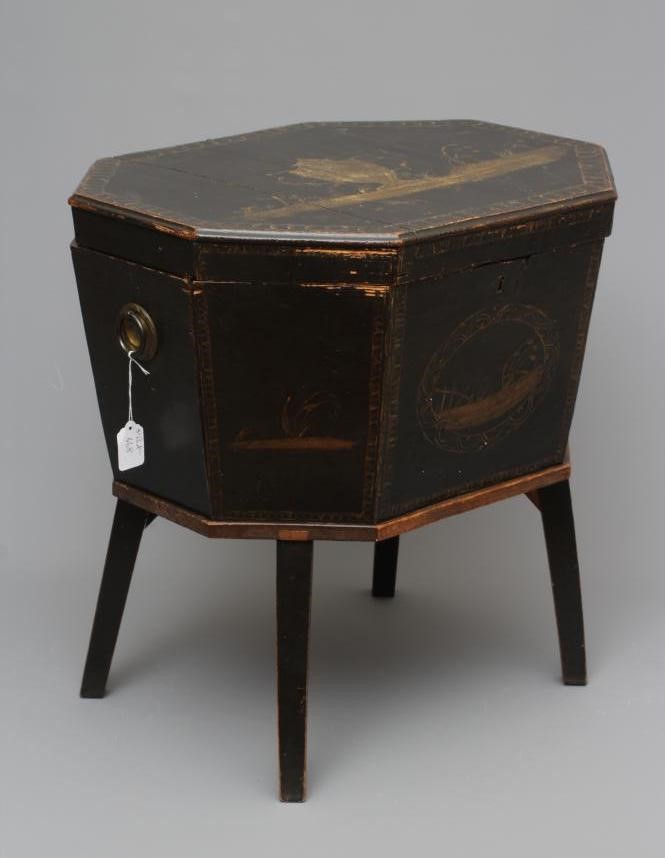 A GEORGIAN MAHOGANY CANTERBURY Image