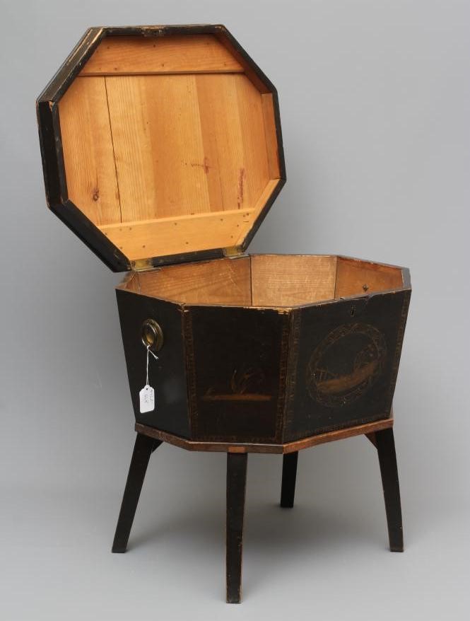 A GEORGIAN MAHOGANY CANTERBURY Image