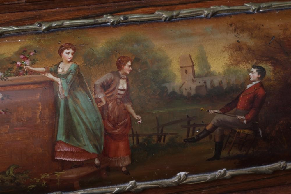 A ROSEWOOD BUREAU-DE-DAME Image