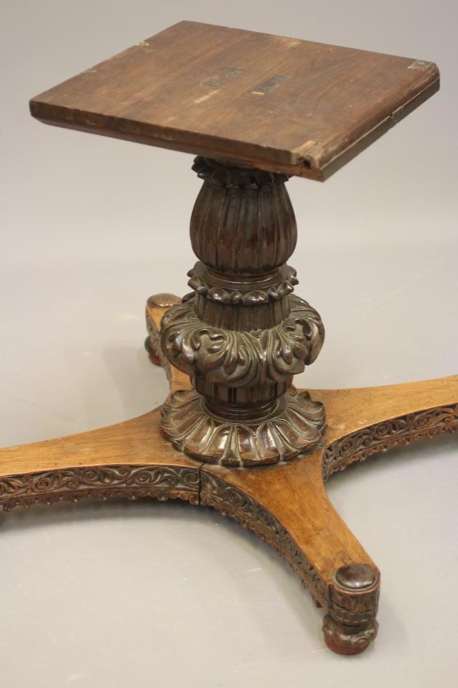 AN ANGLO-INDIAN PADOUK WOOD CENTRE TABLE Image