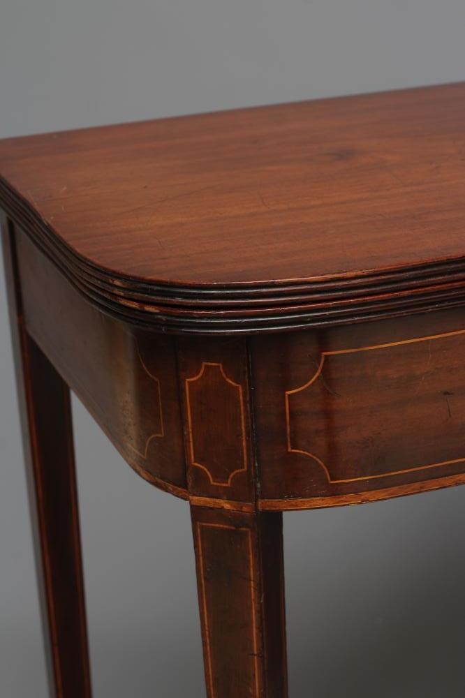 A GEORGIAN MAHOGANY FOLDING TEA TABLE Image