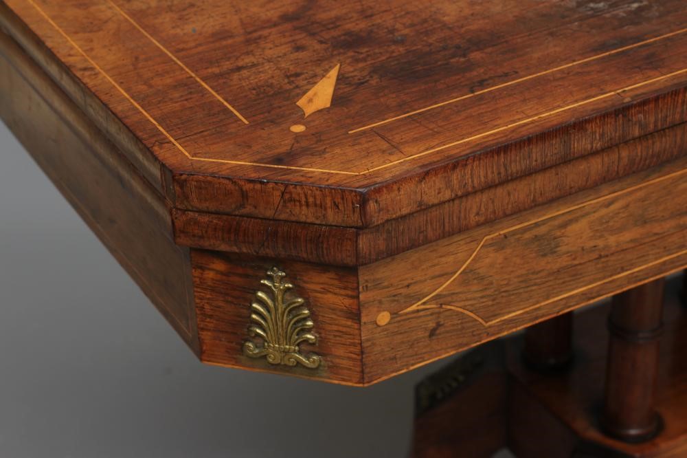 A REGENCY MAHOGANY FOLDING CARD TABLE Image