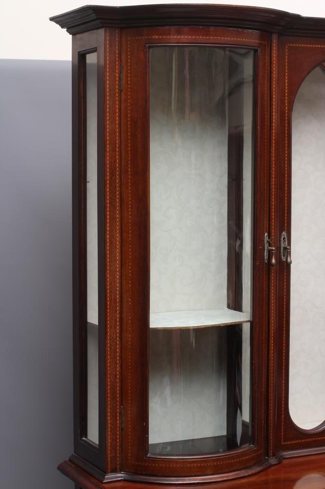 AN EDWARDIAN MAHOGANY DISPLAY CABINET Image
