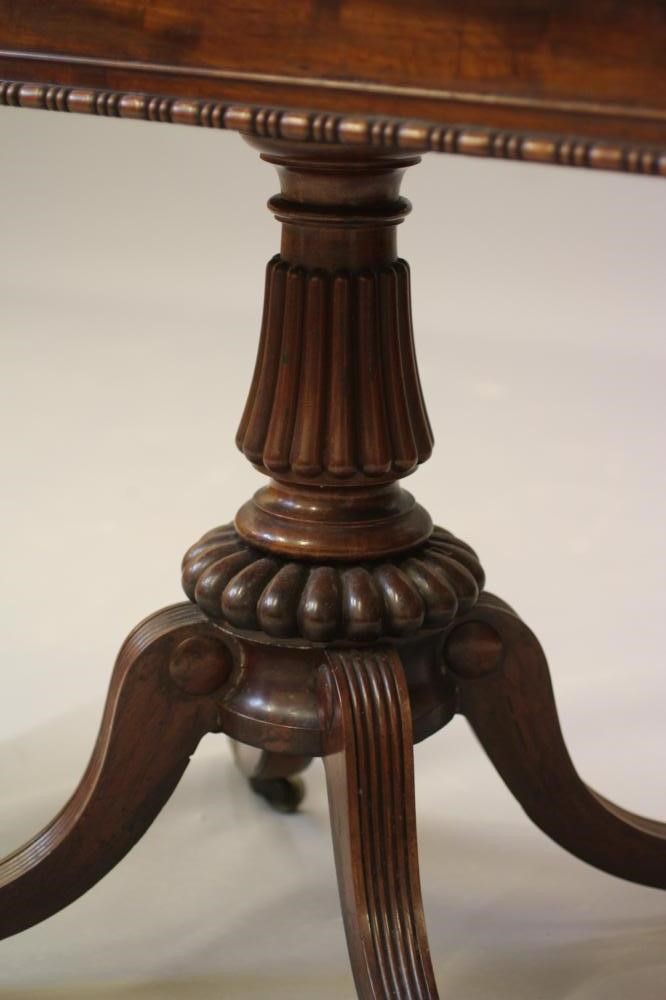 A GILLOWS REGENCY MAHOGANY FOLDING CARD TABLE Image