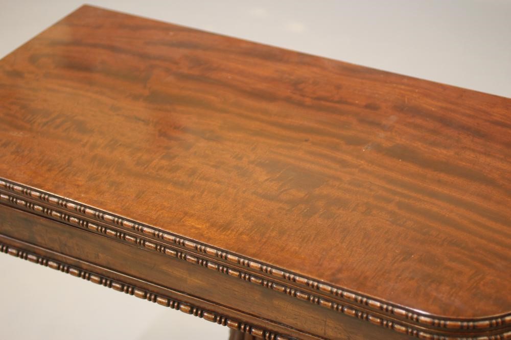 A GILLOWS REGENCY MAHOGANY FOLDING CARD TABLE Image