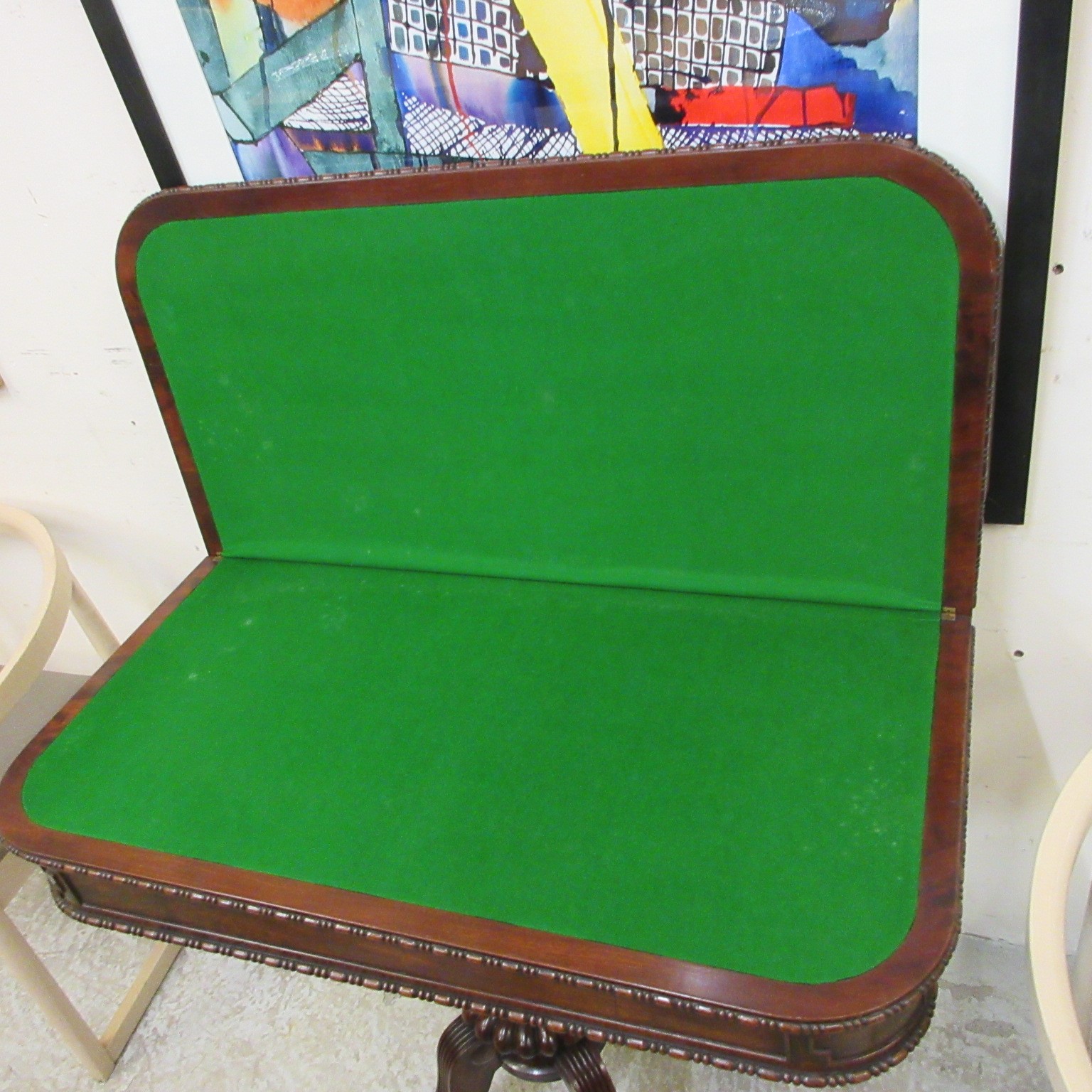 A GILLOWS REGENCY MAHOGANY FOLDING CARD TABLE Image