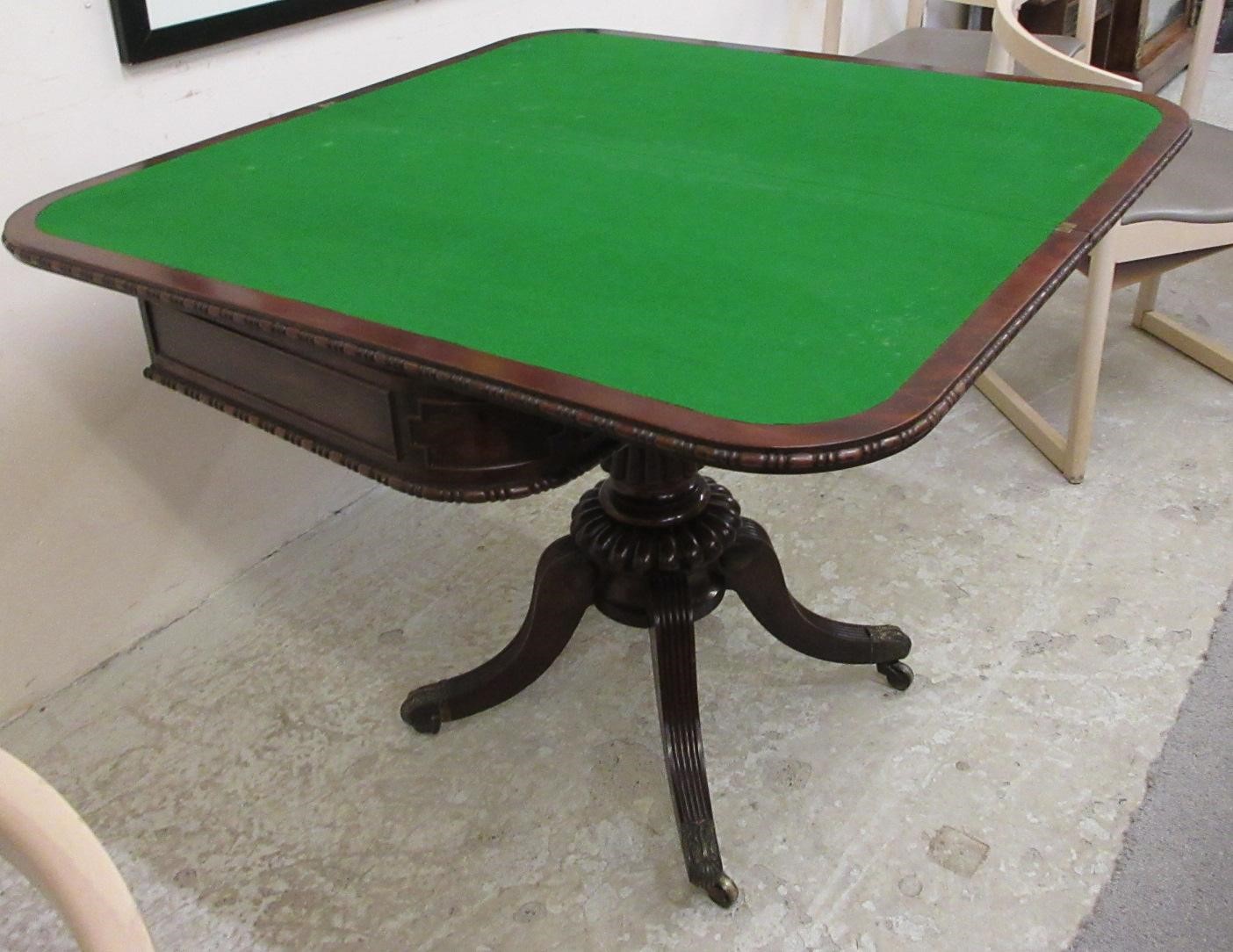 A GILLOWS REGENCY MAHOGANY FOLDING CARD TABLE Image
