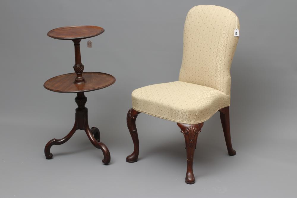 AN EARLY GEORGIAN DESIGN MAHOGANY SIDE CHAIR Image