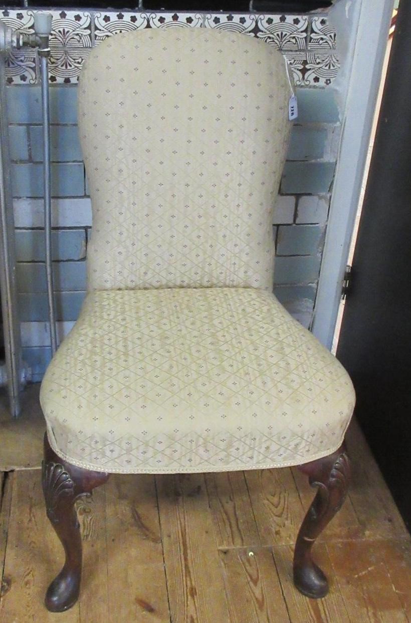 AN EARLY GEORGIAN DESIGN MAHOGANY SIDE CHAIR Image