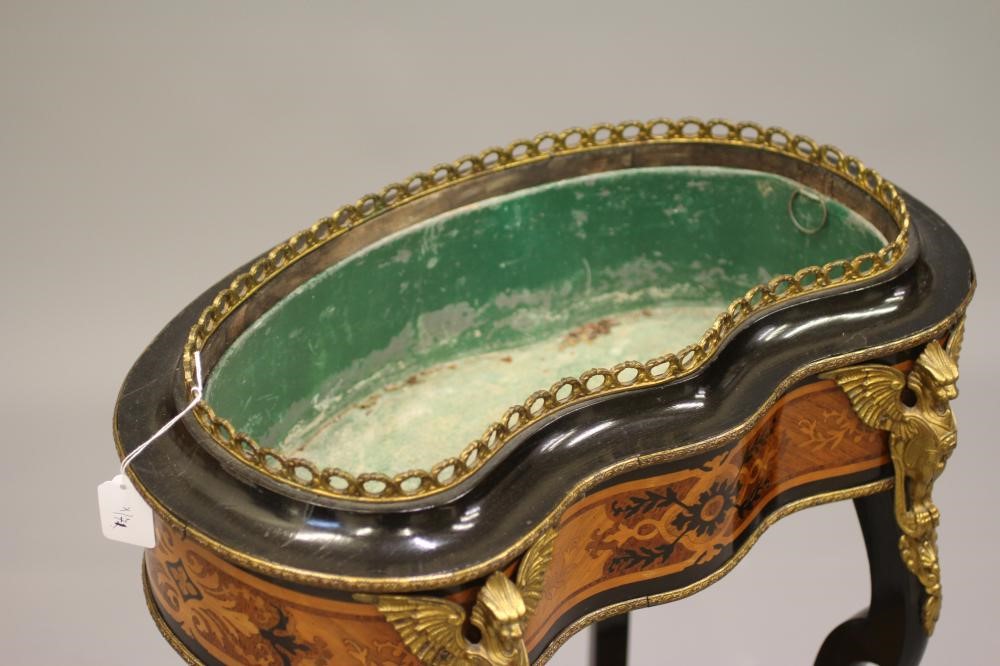 A LOUIS XV STYLE KINGWOOD JARDINIERE Image