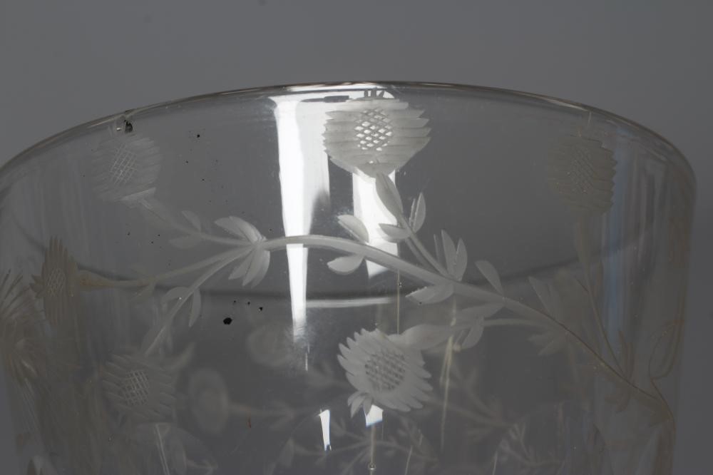 A WILLIAM IV LARGE GLASS GOBLET Image
