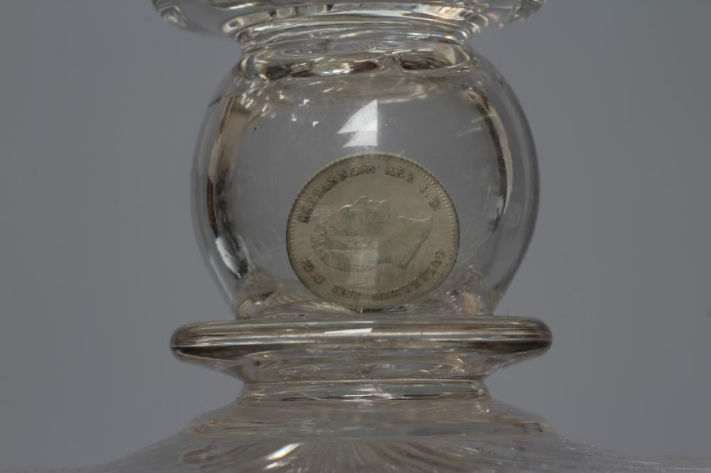 A WILLIAM IV LARGE GLASS GOBLET Image