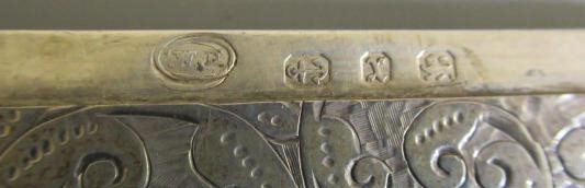 A LATE VICTORIAN SILVER VISITING CARD CASE by William M. Hayes Image
