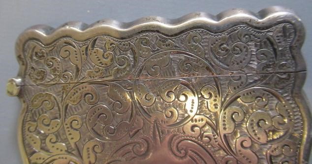 A LATE VICTORIAN SILVER VISITING CARD CASE by William M. Hayes Image