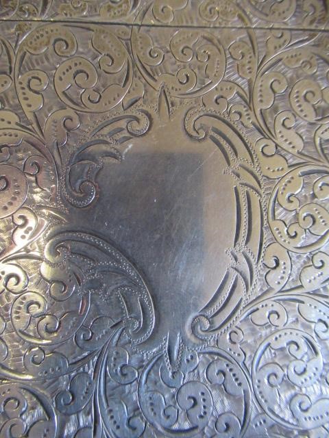 A LATE VICTORIAN SILVER VISITING CARD CASE by William M. Hayes Image