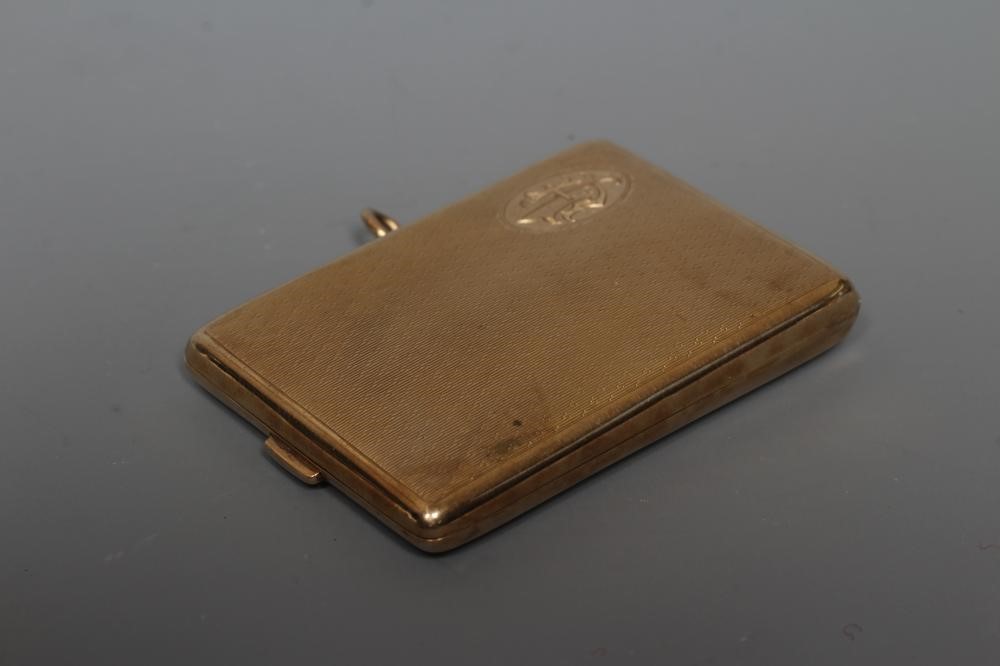A 9CT GOLD MATCH BOOK CASE by Wm. Neale & Son Ltd. Image