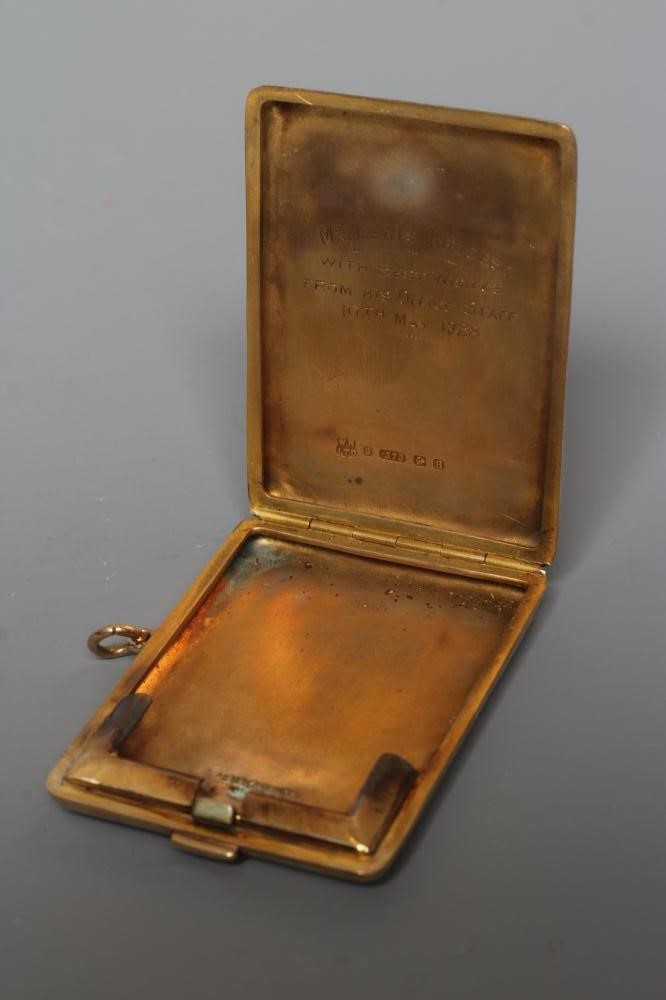 A 9CT GOLD MATCH BOOK CASE by Wm. Neale & Son Ltd. Image