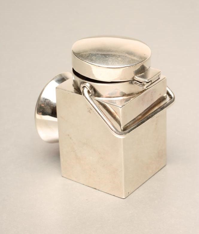 A LATE VICTORIAN SILVER NOVELTY MATCH HOLDER Image