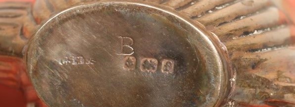 AN EDWARDIAN SILVER MINIATURE THREE PIECE TEA SERVICE Image