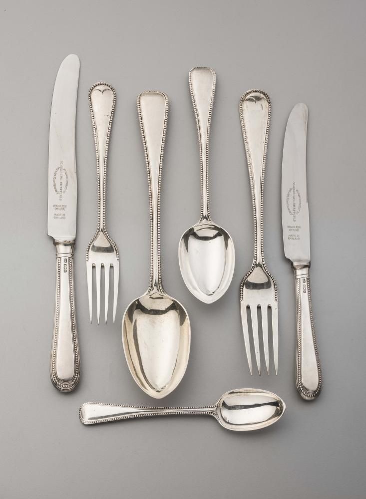 A VICTORIAN SILVER PART TABLE SERVICE Image