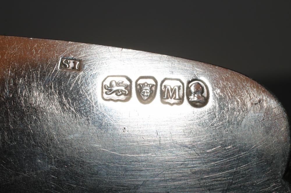 A LATE GEORGE III SILVER FISH SLICE Image