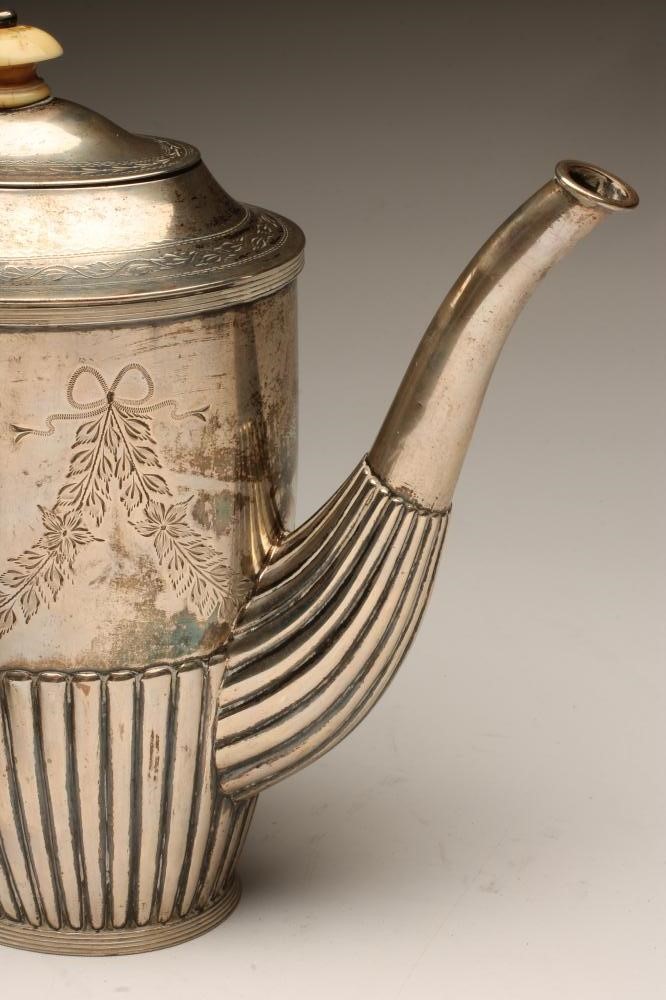 *A DANISH SILVER FOUR PIECE TEA SERVICE Image