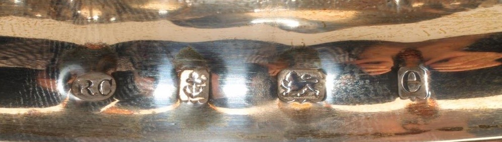 AN EDWARDIAN SILVER THREE PIECE TEA SERVICE Image