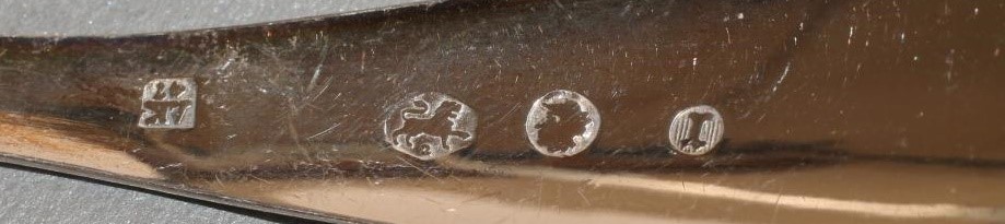 TWO SETS OF SIX DUTCH SILVER TEASPOONS Image