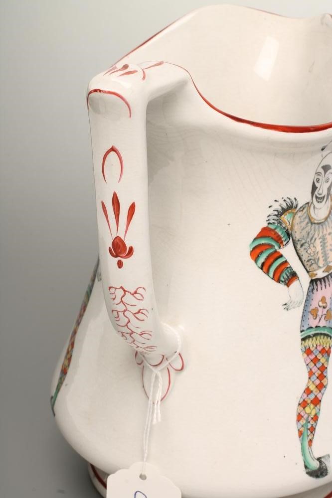 A VICTORIAN ELSMORE & FORSTER IRONSTONE PUZZLE JUG of baluster form Image